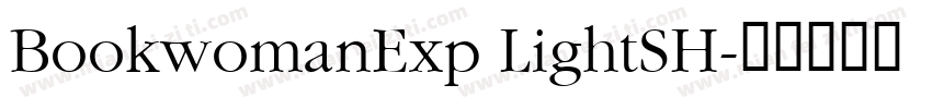 BookwomanExp LightSH字体转换